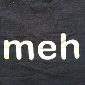 Men's cotton "meh" t-shirt medium